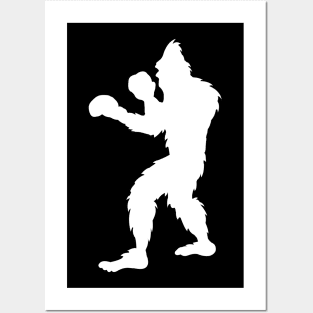 Boxing Gloves Bigfoot Posters and Art